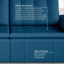 Ver mais imagens de Sofá Cama Palmeira 3 Lugares Retrátil Reclinável 2,20m Veludo com Molas CabeCasa MadeiraOriginals Az
