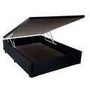 Ver imagem 1 de Conjunto Box Baú Casal Preto 55X138X188 + Colchão