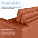 Ver imagem 6 de Sofá Cama Palmeira 3 Lugares Retrátil Reclinável 2,20m Veludo com Molas CabeCasa MadeiraOriginals