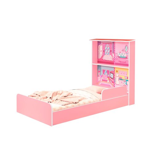 Cama Infantil Mini Cama Boneca Barbie Com Colchão em Promoção na