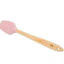Ver imagem 3 de Conjunto 4 Utensílios 20cm Silicone Cabo Bambu Rosa Lyor Mini Cozinha Decoração