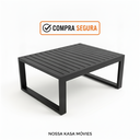 Ver mais imagens de Mesa de Centro Torino 80x60cm em Alumínio Ripado
