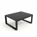Ver imagem 1 de Mesa de Centro Torino 80x60cm em Alumínio Ripado