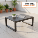 Ver imagem 3 de Mesa de Centro Torino 80x60cm em Alumínio Ripado