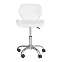 Ver imagem 4 de Cadeira Office Eiffel Slim com Estofado de Couro Sintético Branca