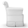 Poltrona de Amamentação e Descanso com Balanço e Puff Sophia P04 Sintético Branco - Mpozenato - 6