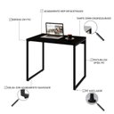 Ver imagem 5 de Conjunto com 10 Escrivaninhas Kuadra Estilo 90cm Industrial Preto Ônix