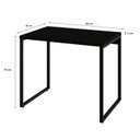 Ver imagem 6 de Conjunto com 10 Escrivaninhas Kuadra Estilo 90cm Industrial Preto Ônix