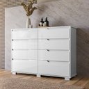 Ver imagem 6 de Cômoda Georgia 8 Gavetas Branco Moval