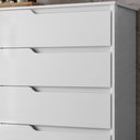 Ver imagem 5 de Cômoda Georgia 8 Gavetas Branco Moval