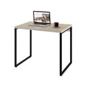 Ver imagem 3 de Kit com 10 Escrivaninhas Kuadra 90cm Industrial Snow e Preto Branco
