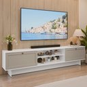Ver imagem 1 de Rack para Tv até 80 Polegadas 218 Cm 2 Portas Branco/crema Vik Madesa