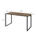 Ver imagem 6 de Conjunto com 10 Escrivaninhas Kuadra Estilo 135cm Industrial Carvalho Marrom
