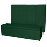 Kit Cabeceira 193Cm p/ Cama Box King + Baú 193Cm Calçadeira Estofada Raissa Suede Verde Militar - 2