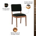 Ver imagem 3 de Kit 8 Cadeiras Decorativa Sala de Jantar Luxo Julia Facto Verde - Mozzelar