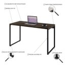 Ver imagem 5 de Conjunto com 10 Escrivaninhas Kuadra Estilo 135cm Industrial Carvalho Dark Marrom
