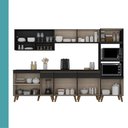 Ver imagem 2 de Armário de Cozinha Completa Atlanta Yard Carraro Preto Touch