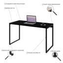 Ver imagem 5 de Conjunto com 10 Escrivaninhas Kuadra Estilo 135cm Industrial Preto Ônix