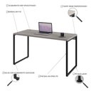 Ver imagem 5 de Conjunto com 10 Escrivaninhas Kuadra Estilo 135cm Industrial Snow Bege