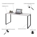 Ver imagem 5 de Conjunto com 10 Escrivaninhas Kuadra Estilo 150cm Industrial Branco Chess Marrom