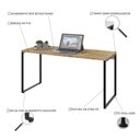 Ver imagem 5 de Conjunto com 10 Escrivaninhas Kuadra Estilo 150cm Industrial Carvalho Marrom