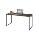 Ver imagem 1 de Conjunto com 10 Escrivaninhas Kuadra Estilo 150cm Industrial Carvalho Dark Marrom