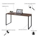 Ver imagem 5 de Conjunto com 10 Escrivaninhas Kuadra Estilo 150cm Industrial Nogal Marrom