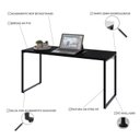 Ver imagem 5 de Kit com 10 Escrivaninhas Kuadra 150cm Estilo Industrial
