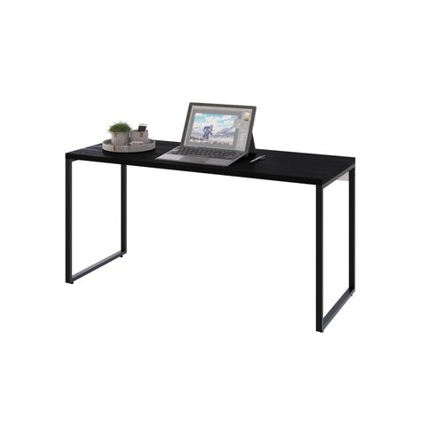 Conjunto com 10 Escrivaninhas Kuadra Estilo 150cm Industrial Preto Ônix