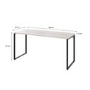 Ver imagem 6 de Conjunto com 10 Escrivaninhas Kuadra Estilo 150cm Industrial Snow Bege