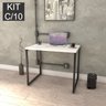 Kit com 10 Escrivaninhas Kuadra 90cm Estilo Industrial  - 2