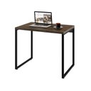 Ver imagem 3 de Conjunto com 10 Escrivaninhas Kuadra Estilo 90cm Industrial Carvalho Dark Marrom