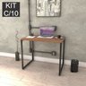 Kit com 10 Escrivaninhas Kuadra 90cm Estilo Industrial  - 2