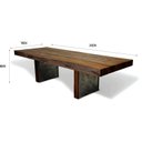 Ver imagem 3 de Mesa para Sala de Jantar 245x110cm Tampo Madeira Maciça Aviator 