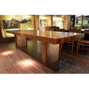 Ver imagem 1 de Mesa para Sala de Jantar 245x110cm Tampo Madeira Maciça Aviator 