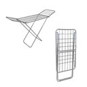 Ver imagem 1 de Varal de Alumínio Retrátil de Chão com Abas