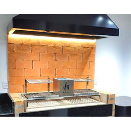 Churrasqueira Hotbox Parrilla Para Alvenaria - 1 Firebox + 2 Grelhas Argentina - 4