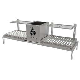 Churrasqueira Hotbox Parrilla Para Alvenaria - 1 Firebox + 2 Grelhas Argentina - 1