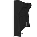 Ver imagem 2 de Kit Cabeceira Cama Box Casal 195cm Madrid com Puff Recamier Santorini Veludo Preto