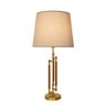 Base para Abajur Veneto Dourado e Caramelo (d)17cm (a)58.5cm 1xe27 40w Bella - 1