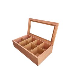 Caixa/estojo para 08 Cha Mogno Rustica - 2