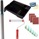 Ver imagem 1 de Rolo 23cm + Suporte Rolo 23cm + Bandeja 2,7l + 3 Lixas 120 + 3 Lixas 100 + Fita Crepe 48mmx50m + Cab