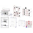 Ver imagem 4 de Quarto de Bebê Completo com Berço Americano 3 em 1 Flor Multimóveis MP4919 Branco/Off White