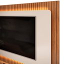 Ver imagem 7 de Painel Ripado Suspenso para TV 70 pol 210cm Rizzo D05 Off White Freijó - Lyam Decor