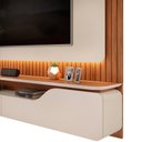 Ver imagem 6 de Painel Ripado Suspenso para Tv 70 Pol 210cm Rizzo D05 Off White Freijó - Lyam Decor
