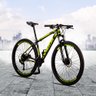 Bicicleta Aro 29 Quadro 19 Alumínio 27v Shimano Alivio Freio Hidráulico Vega Preto/Amarelo - - 2
