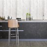 Papel de Parede Adesivo Ripa de Madeira Clara Larga Sala Quarto Cozinha 3 Metros - 5