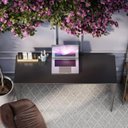 Ver imagem 2 de Mesa / Escrivaninha / Bancada / Aparador KA Estilo Bancada Sapatas Anti-umidade Cor Preto EJ