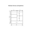 Ver imagem 4 de Armário para Banheiro com Espelho Cecilia 65 Duas Portas - Fabribam