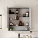 Ver imagem 2 de Armário para Banheiro com Espelho Cecilia 65 Duas Portas - Fabribam